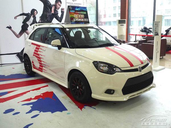 mg3,mg6两款改装车型--亮相明之杰4s店