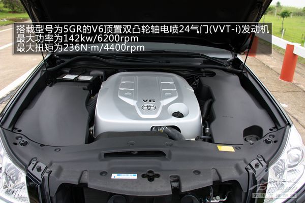 5l车型搭载型号为5gr-fe的v6发动机皇冠2.