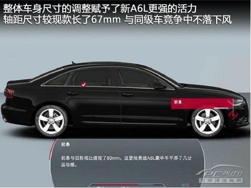 新奥迪a6l亮点 轴距加长/配自动泊车