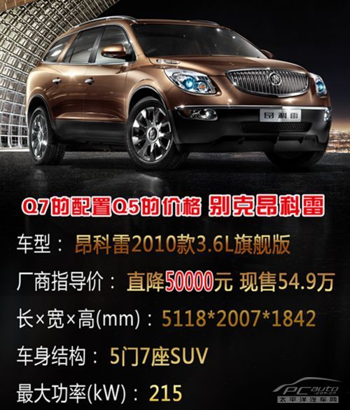 全进口豪华SUV 别克Enclave昂科雷高清图片