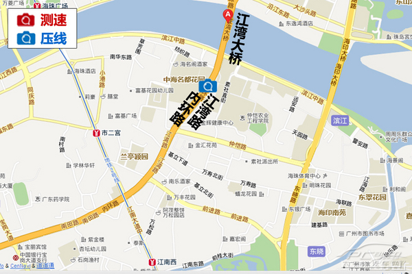 海珠区热门违章路段