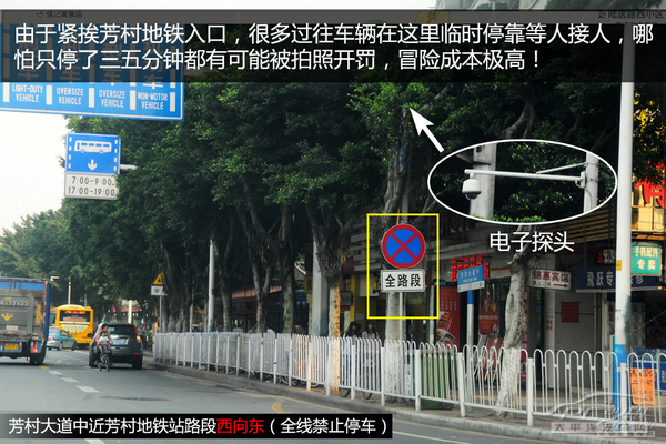 荔湾区热门违章路段
