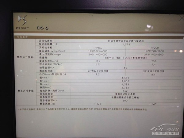 长安PSA DS 6WR更名为DS 6 或9月27