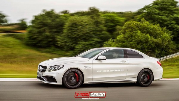 全新奔驰c63 amg coupe预览 m4放学别走