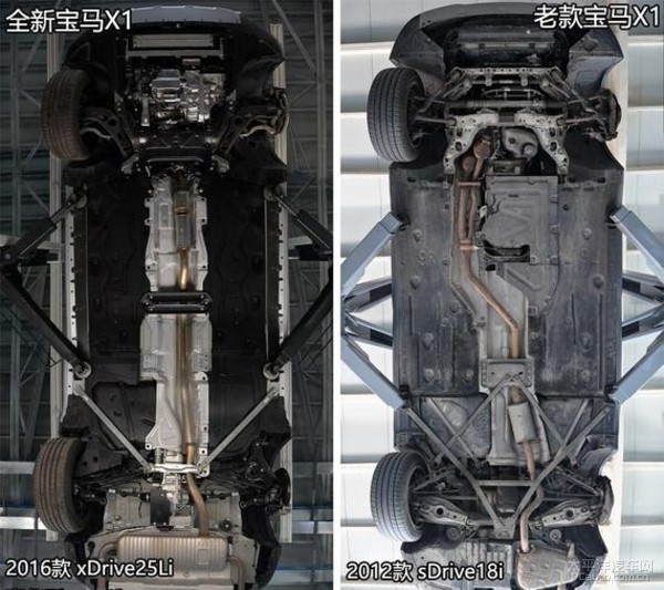 轻量化舒适度兼备新老款bmw x1底盘对比