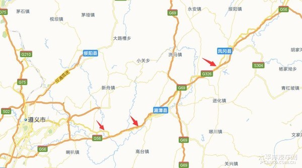 杭瑞高速公路遵义段 有3个路段正在施工