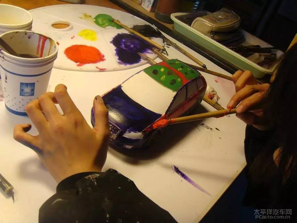 汽车模型 diy 涂鸦