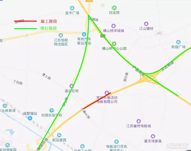 常合高速这个路段开启施工 绕行攻略奉上