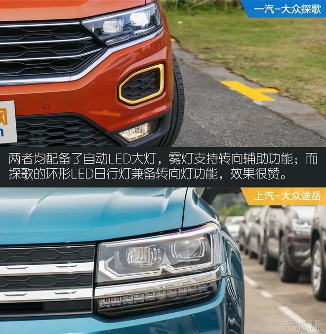 家族新秀之争 一汽-大众探歌对比途岳
