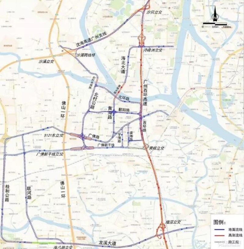 黄岐立交进出口匝道路段封闭至2022年