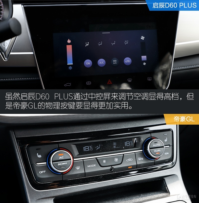 舒适和配置哪个是最优解启辰d60plus对比帝豪gl