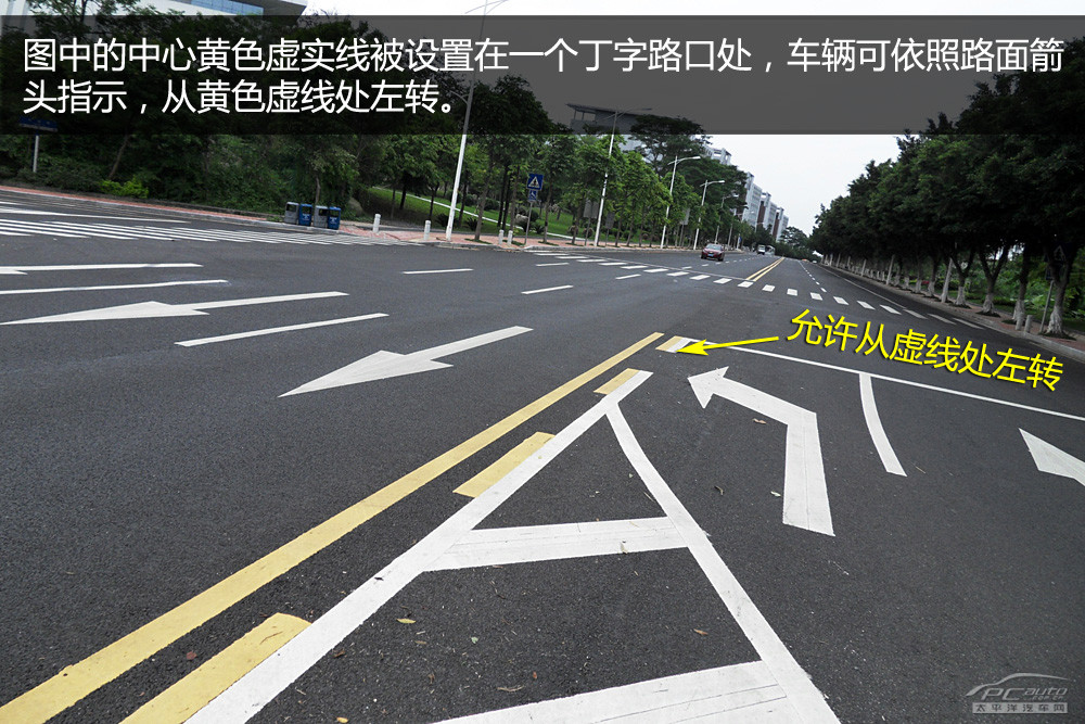 道路划线图解实线图片