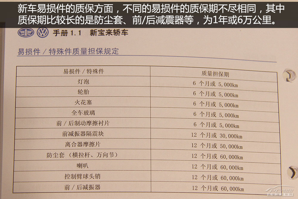 17款宝来保养手册图片