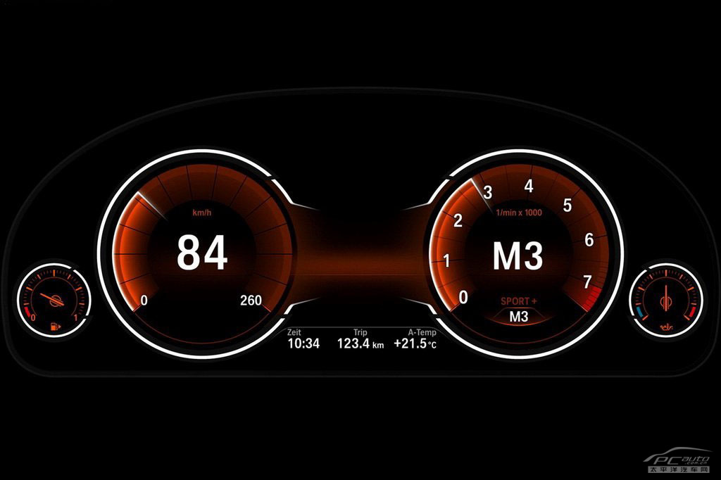 宝马5系新仪表盘发布三种模式可供切换