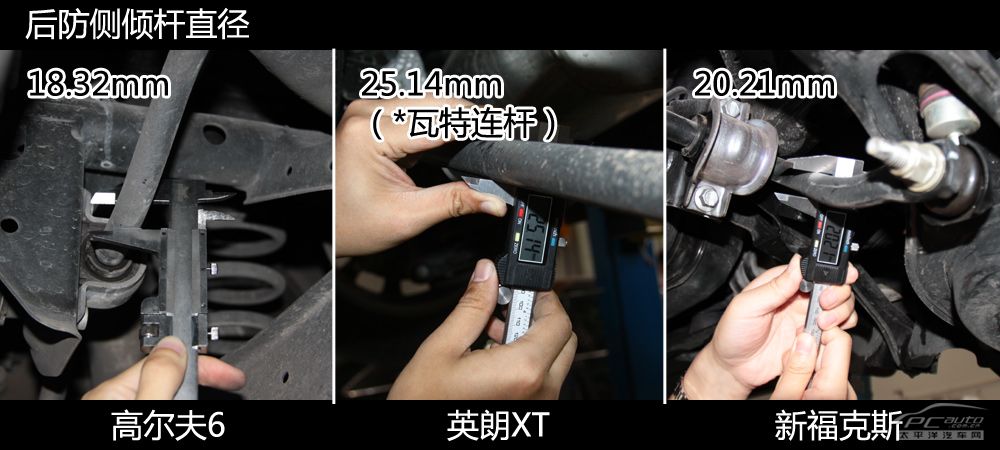 福克斯英朗高尔夫底盘对比