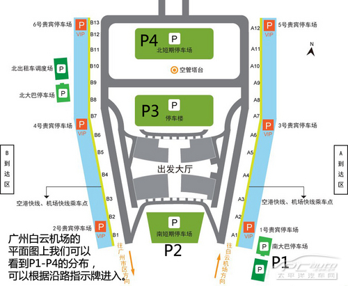 广州机场详细地图图片