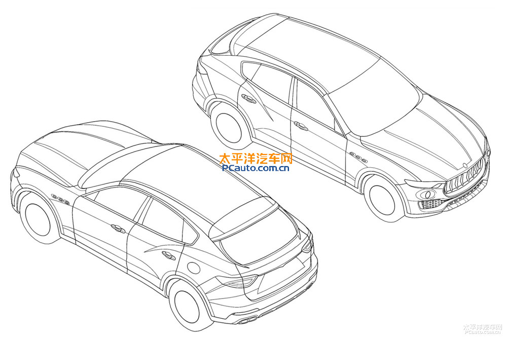 玛莎拉蒂suv车尾造型曝光 计划3月发布