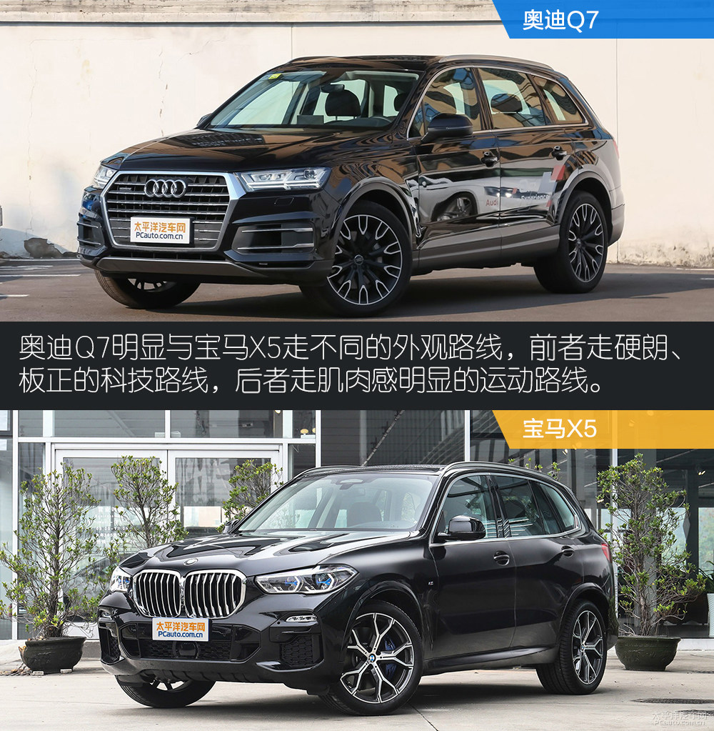 老对手狭路相逢 奥迪q7对比宝马x5