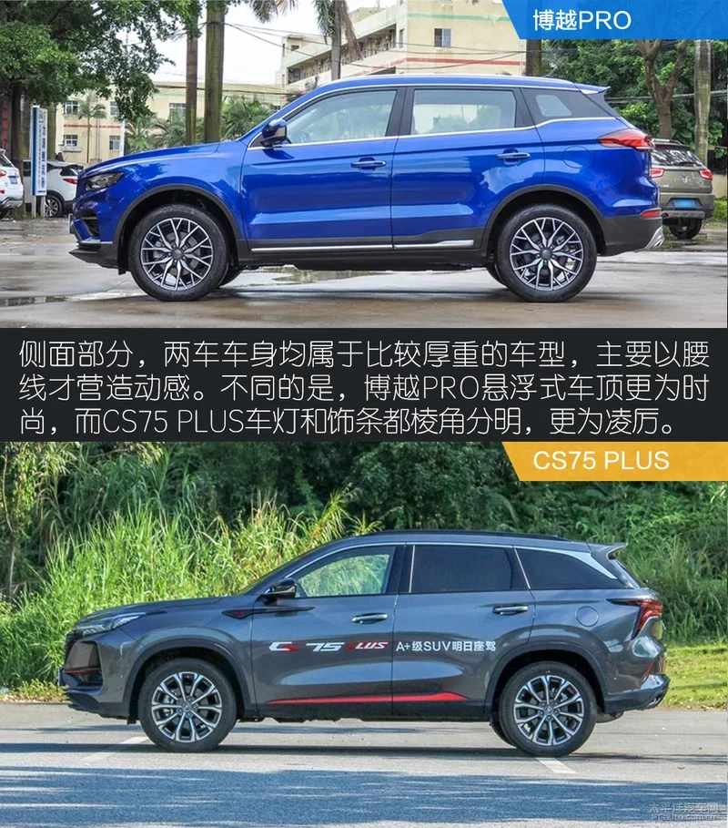 长安CS75 PLUS 对比吉利博越Pro