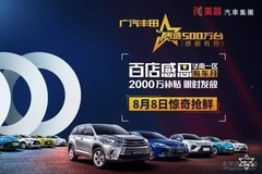 廣汽豐田質造500萬臺 感謝有你團購活動