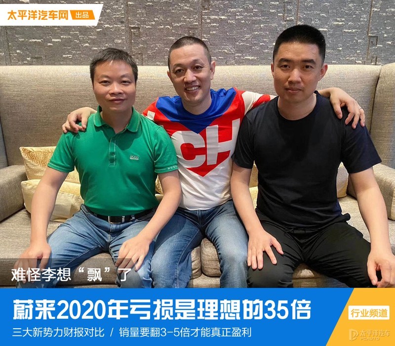 蔚来2020年亏损是理想的35倍，难怪李想“飘”了