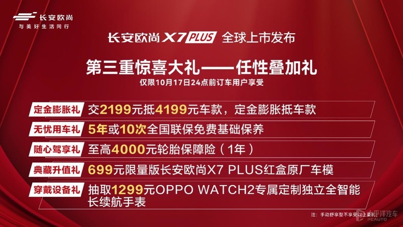 长安欧尚X7PLUS售7.99至13.39万正式上市