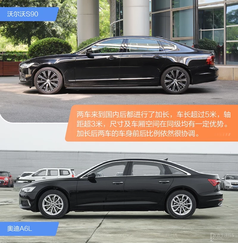 沃尔沃S90对比奥迪A6L